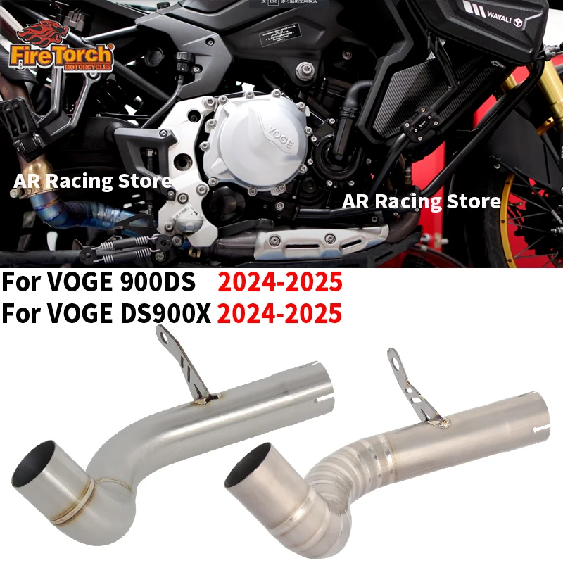 VOGE 900DS 900 DS DS900X DS900 X 2024 2025 Motorrad Auspuff Escape Moto Modifizierte Mid Link Rohr Verbinden