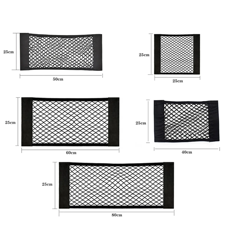 Auto Sitz Zurück Organizer Stamm Net Mesh Tasche Elastische String Net – Bild 5