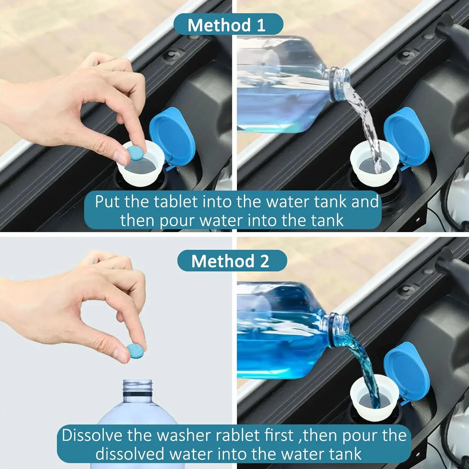 Auto-Scheibenwaschflüssigkeit, konzentrierte Tabletten, solide – Bild 4