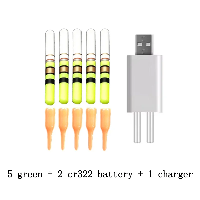 Licht Sticks Mit Wiederaufladbare CR322 Batterie Ladegerät Wasserdichte LED Lampe Leucht Nacht (5 Stück)