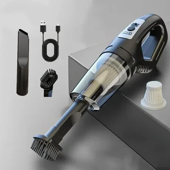 USB-Lade-Handstaubsauger, kabellos, 120 W, tragbarer Auto-Staubsauger, leistungsstarke Saugkraft für Auto