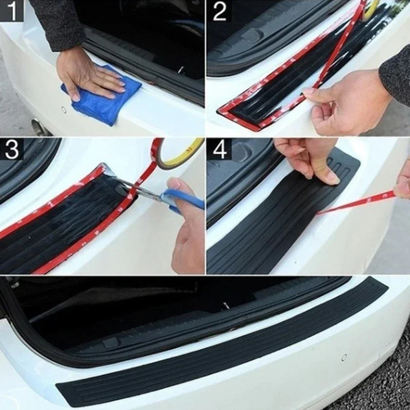 Universal Auto Stamm Tür-Schwellen Platte Schutz Hinten Stoßstange – Bild 5
