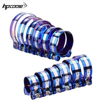 32mm - 85mm Motorrad Auspuff Klemme Clip Edelstahl Auspuffrohr Klemmen Für Mittlere Auspuff Verbinden Feste