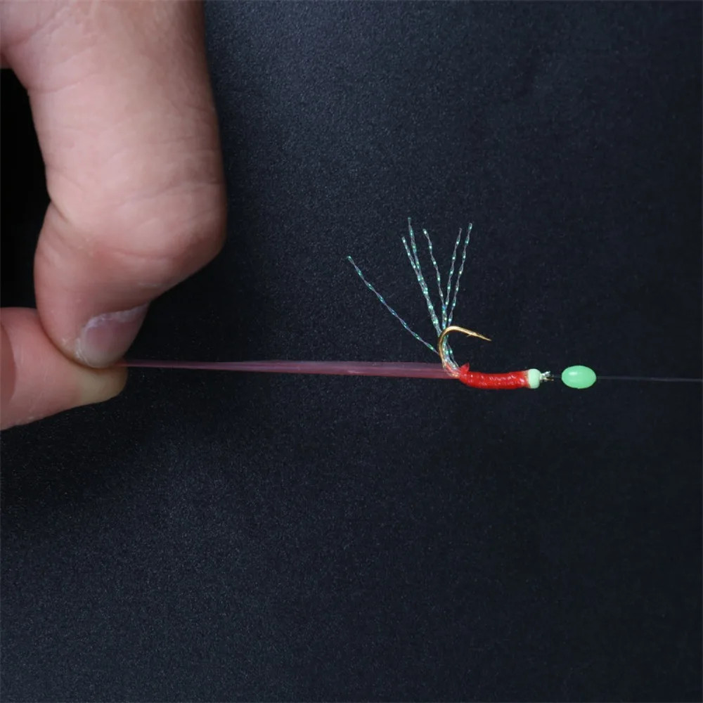 10 Größen Wobbler Sabiki String Hook Rig Angelhaken (6 Stück) – Bild 4