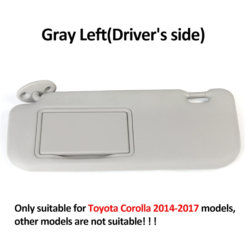Links/Rechts Seite Auto Sonnenblende Panel mit Make-Up Spiegel Ersatz Für Toyota Corolla E160 E170 2014 2015