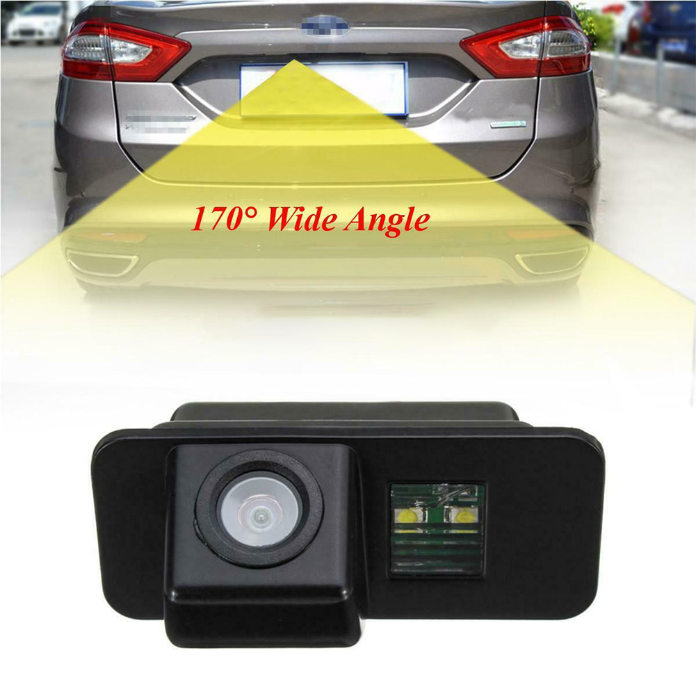 Auto-Rückfahrkamera, Rückfahrkamera 170 ° HD 1080P mit Parkschnur für Ford für Mondeo S-Max Focus Fiesta