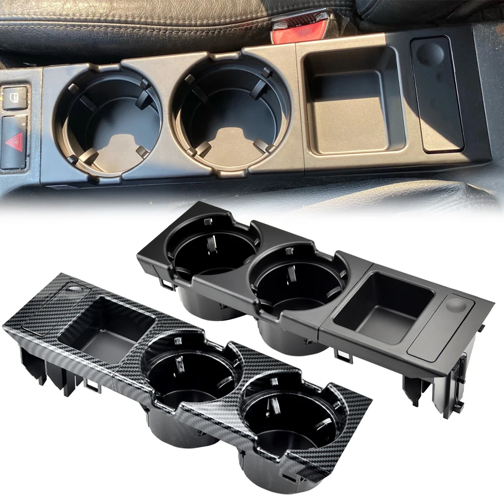 Doppel Loch Auto Styling Vorne Mittelkonsole Lagerung Box Münze – Bild 2