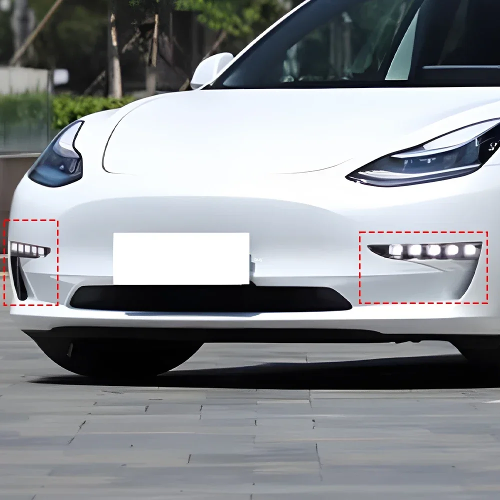 Auto DRL Zubehör Für Tesla Modell 3 Modell Y 2017-2023 Front – Bild 3