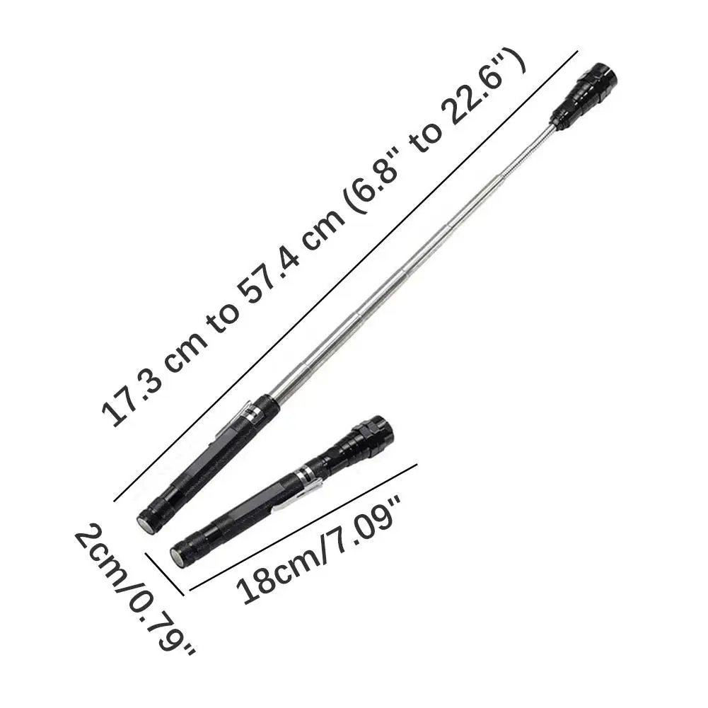 LED-Magnetisches Aufhebewerkzeug mit biegbarem Metallschaft – Bild 3