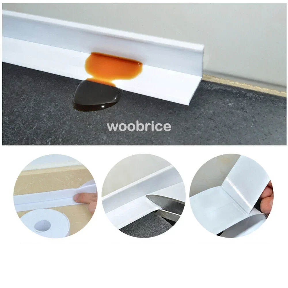 1 Rolle PVC-Dichtungsstreifenband für Badezimmer, Bad, Toilette – Bild 4