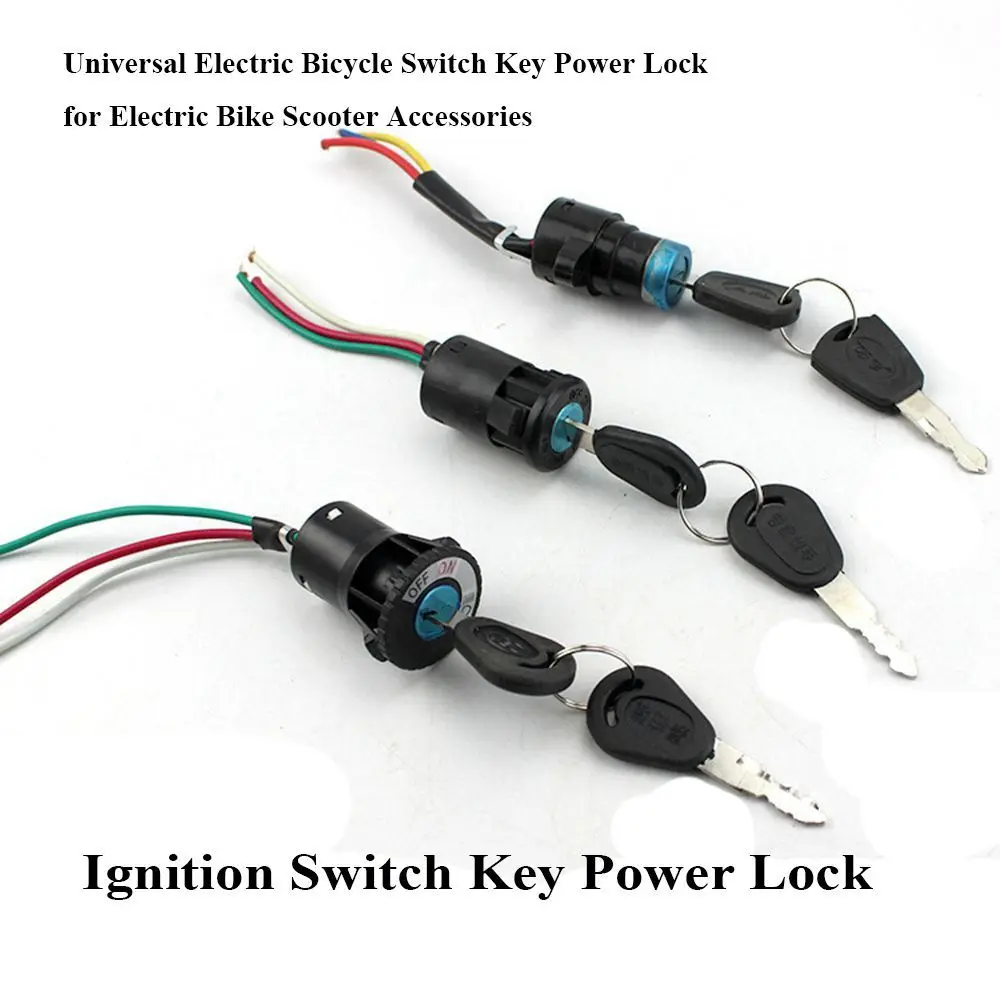 Zündung Schalter E-Bike Key Power Lock Universal Elektrische Fahrrad – Bild 5
