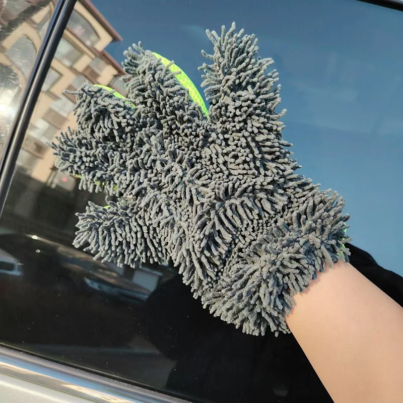 Handschuh für Autowäsche Autowaschschwamm Waschhandschuh – Bild 5