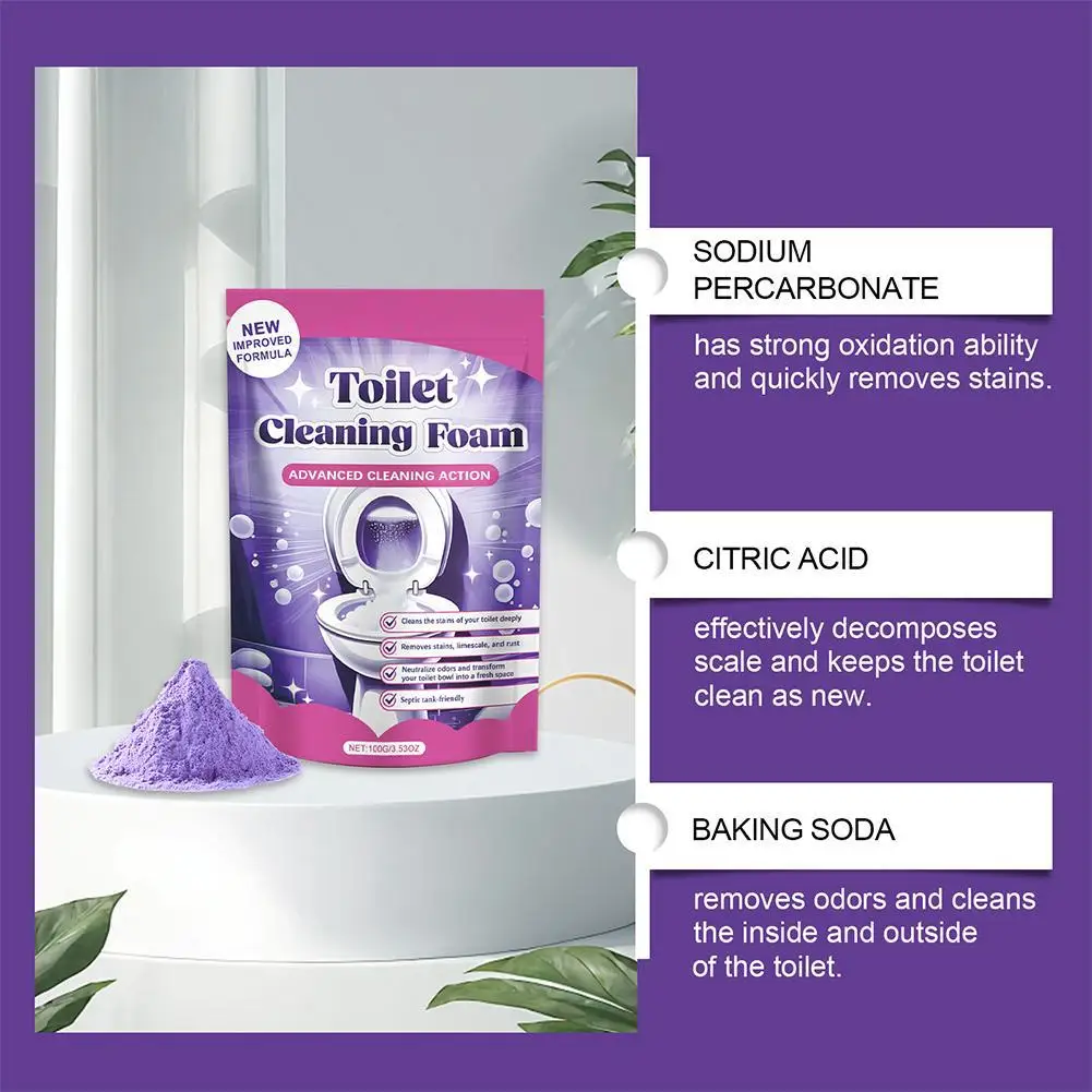 Toiletten-Reinigungsschaum WC-Reiniger Badezimmer-Deodorant – Bild 6
