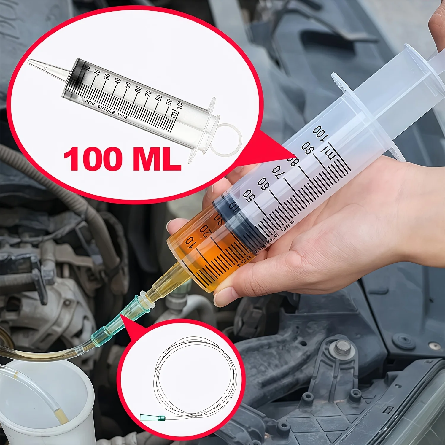 Wasserabsaug-/Injektionswerkzeuge für Autos mit Spritze – Bild 6