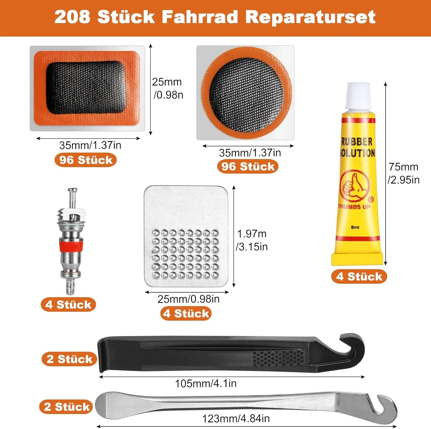 Universelles Reifenreparaturset - Pro-Patch- und Vulkanisationsset – Bild 6
