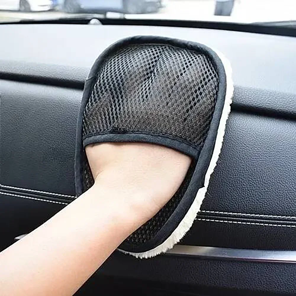 Auto Reinigung Schwamm Handschuh Auto Polieren Waschen Mitt Handschuhe Mikrofaser Waschen Für Automotive Küche