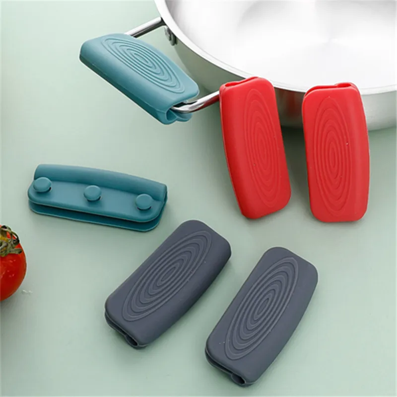 1 paar Silikon Griffe Anti-Verbrühungen Nicht-Slip SilicOne Topf Griff – Bild 4