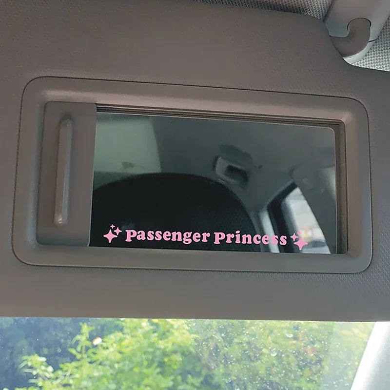 Spiegel-Dekorationsaufkleber, Passagier-Prinzessin-Stern-Spiegel-Aufkleber (2 Stück)