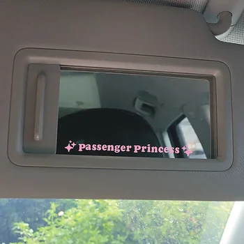 Spiegel-Dekorationsaufkleber, Passagier-Prinzessin-Stern-Spiegel-Aufkleber (2 Stück)