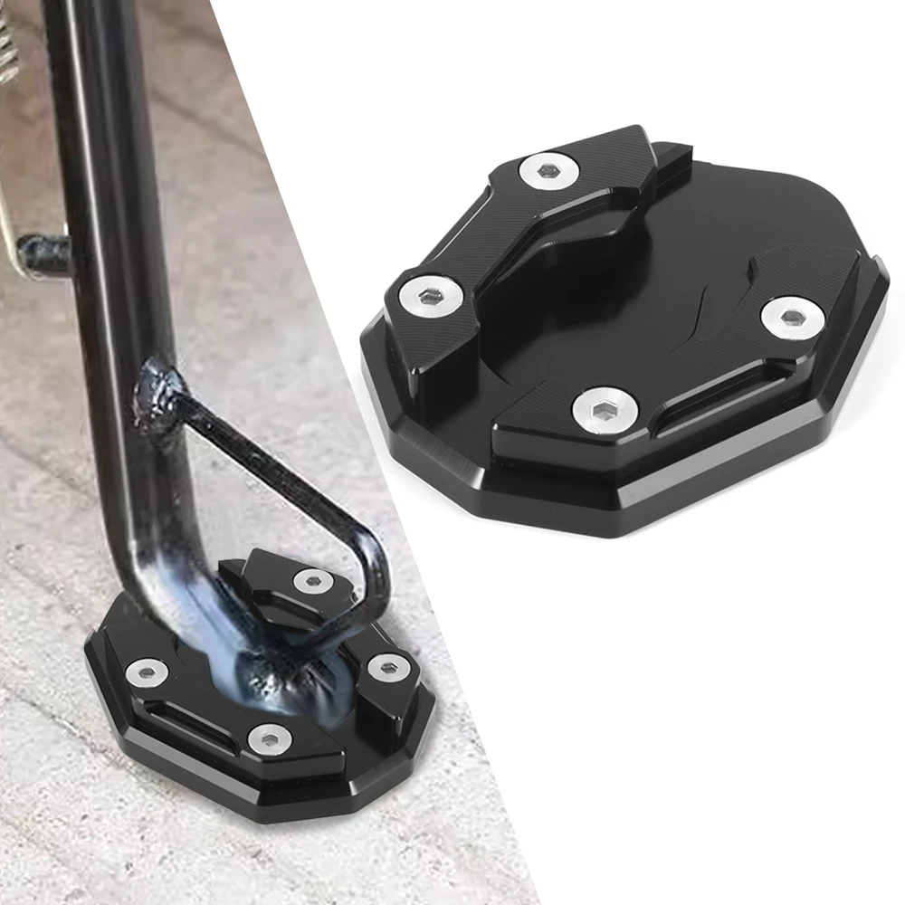 Aluminium Motorrad Seitenständerplatte Universal Vergrößerung – Bild 2