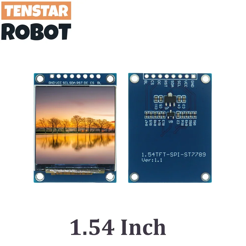 Anzeigemodul 1,54 1,69 1,9 Zoll Alle Farben Full View HD IPS TFT-Bildschirm SPI-Schnittstelle ST7789