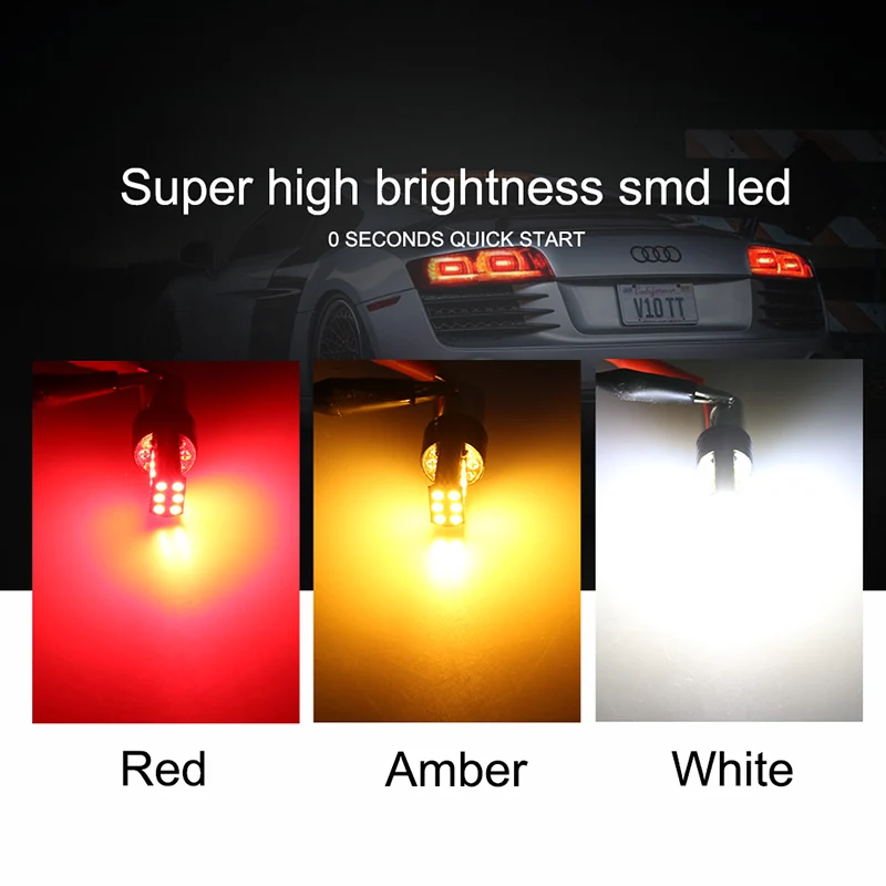 Py21w ba15s p21w led bau15s lampe 3030smd canbus led bay15d p21/5w – Bild 2