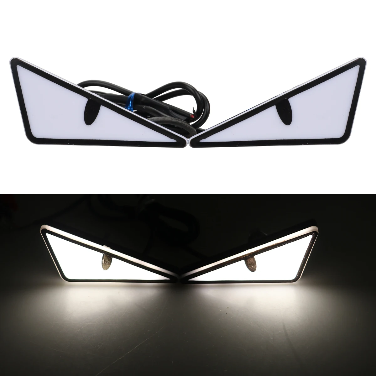 Universal Auto LED Teufel Augen Licht Dämon Augen Scheinwerfer Motorrad Mini Blinker Flasher Rücklicht Auto