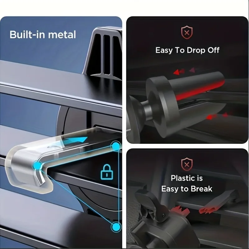 Auto-Handyhalterung mit Klemme für Lüftungsgitter, für 4,5 bis 6,5 – Bild 2