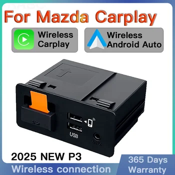 P2 Kabelgebundener oder P3 Kabelloser Apple CarPlay Android Auto Adapter USB-Hub OEM Nachrüstkit für Mazda 2 3