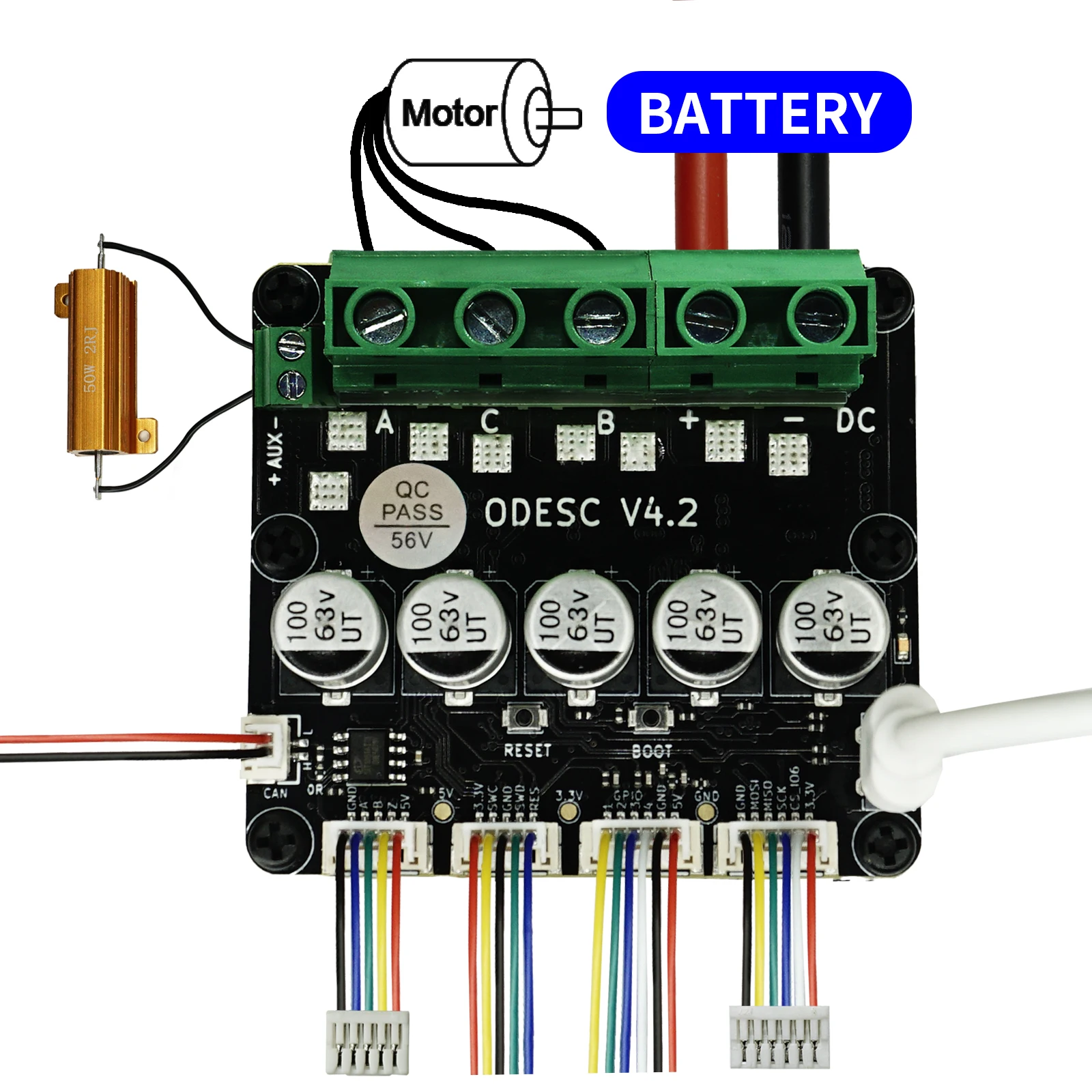Odesc v3.1 Hochleistungs-Hochleistungs-Servomotor steuerung mit einem Antrieb, basierend auf einem Upgrade 4,2
