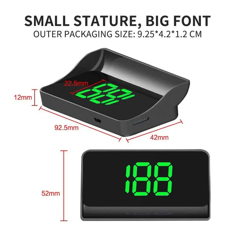 M2 Head Up Display GPS HUD Digital Tacho Plug Und Play Universal Autos – Bild 2