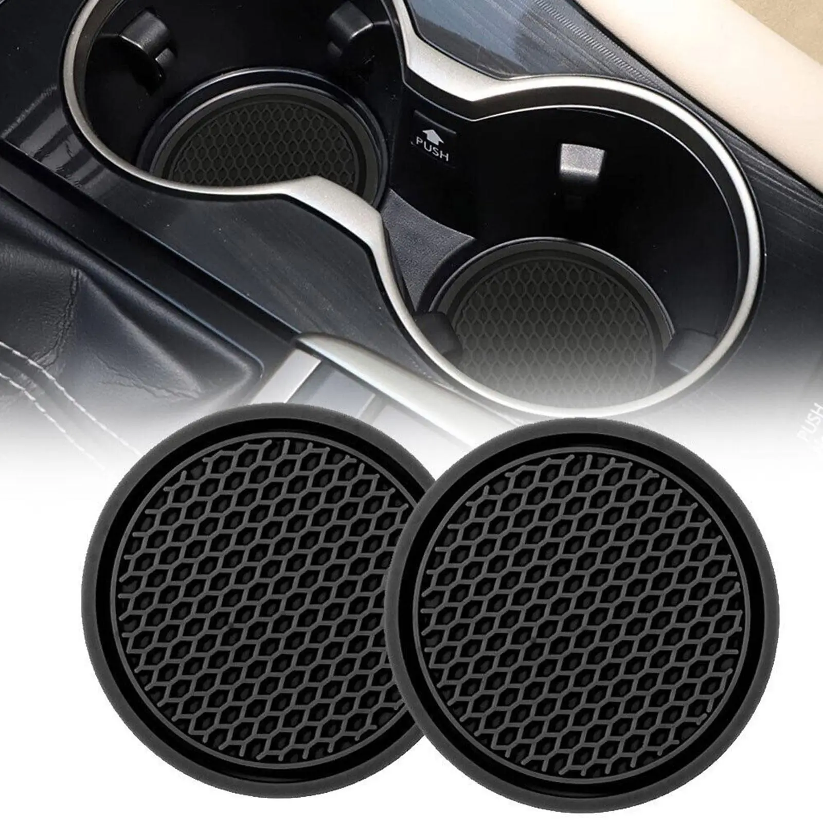 Auto Wasser becher Pad Halter rutsch feste Diamant Strass Gummi matte – Bild 2