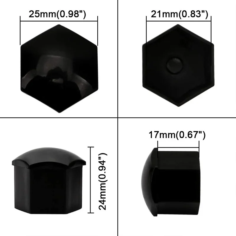 Auto-Radmutterkappen, 17 mm/19 mm/21 mm (20 Stück) – Bild 6