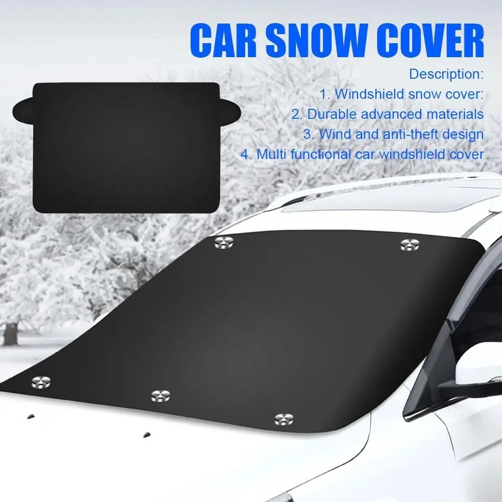 Auto Magnetische Schnee Schild Winter Frontscheibe Abdeckung – Bild 3