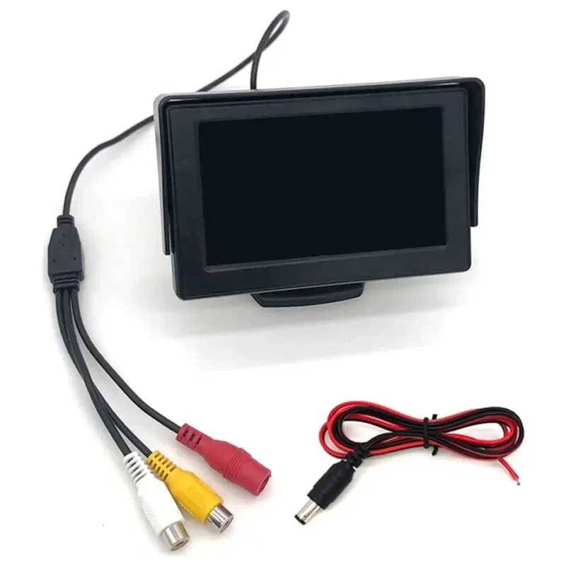 4,3-Zoll-Auto-Display, einfach zu installieren, hochauflösendes Rückfahrbild, universeller Auto-Monitor