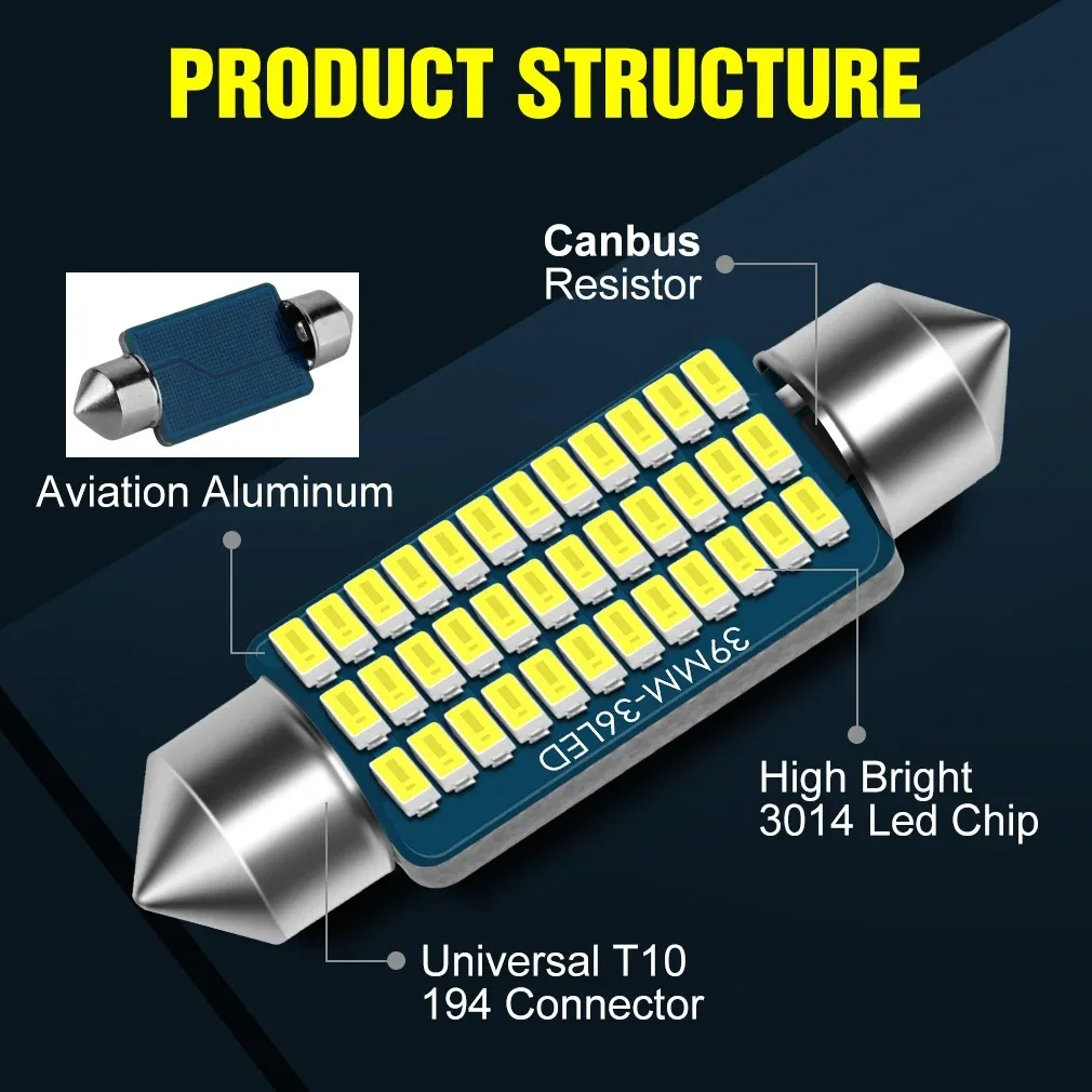 C5w C10W Led girlande 31mm 36mm 39mm 41mm innen lichter Canbus LED – Bild 3