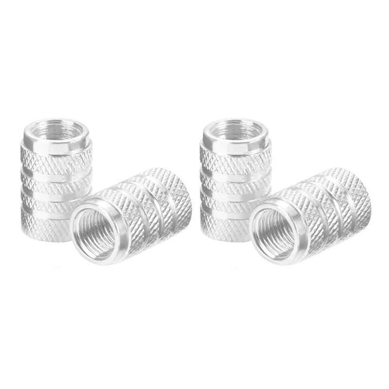 Universal Auto Rad Reifen Ventil Stem Caps Staub Abdeckungen Aluminium Reifen Rad Stem Luft Ventil (4 Stück)