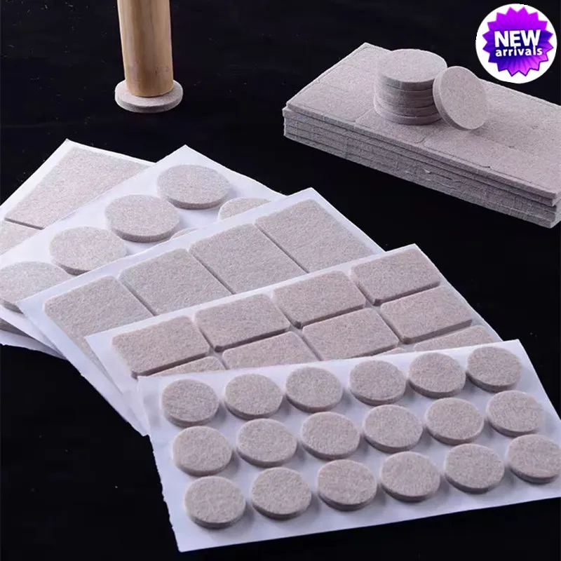 Filz-Stuhlbeinpolster, 3 mm dick, Boden-Kratzschutzmatte, stumm, rutschfest, selbstklebend, DIY-Möbelzubehör