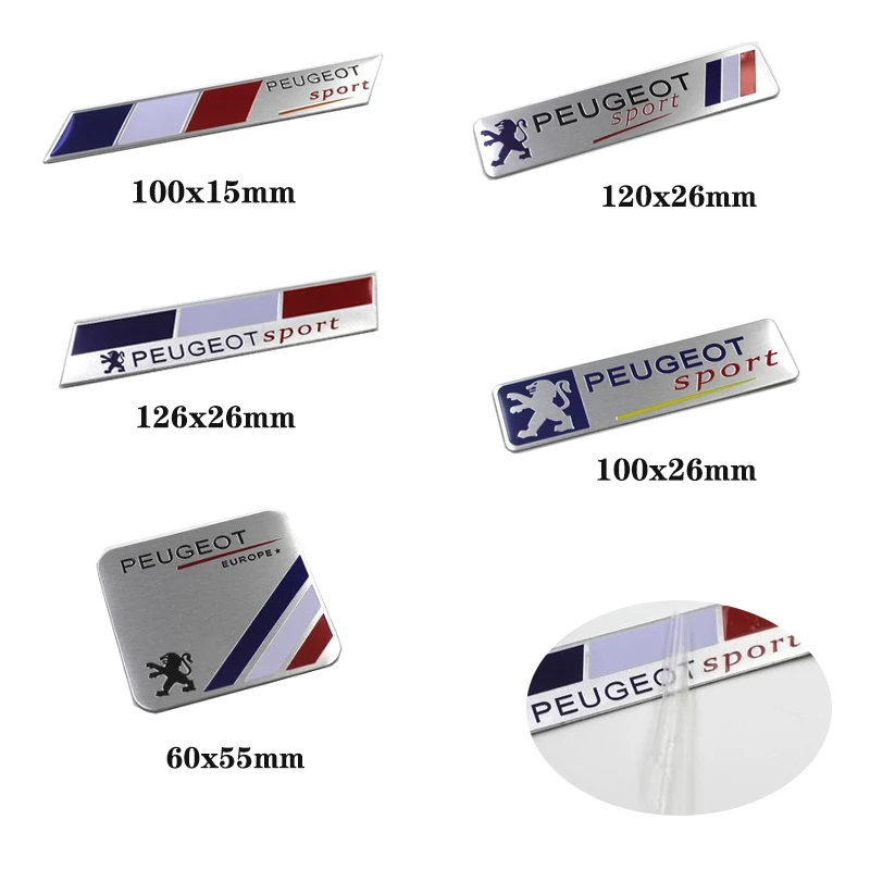 Auto-Styling-Aufkleber 3D Aluminium Heck-Emblem Abzeichen – Bild 3