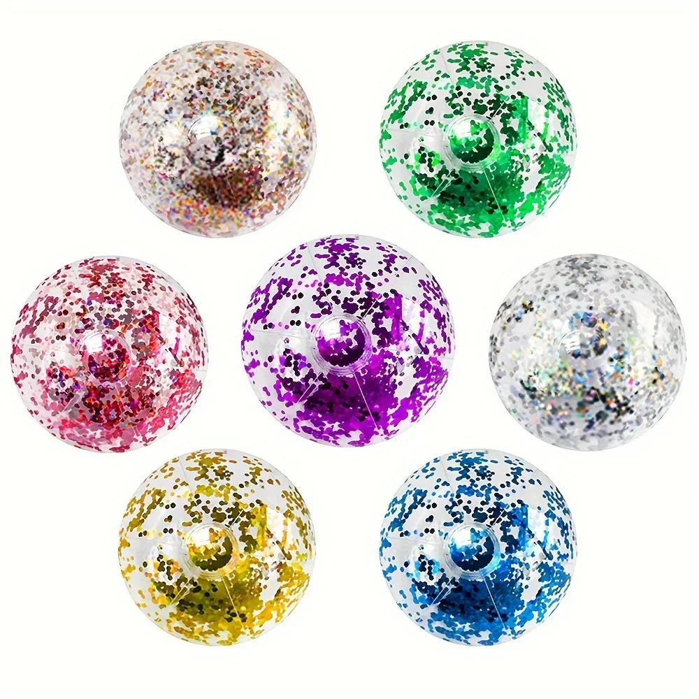 Aufblasbare Strand Ball PVC Pailletten Bal Sommer Strand Schwimmen – Bild 4
