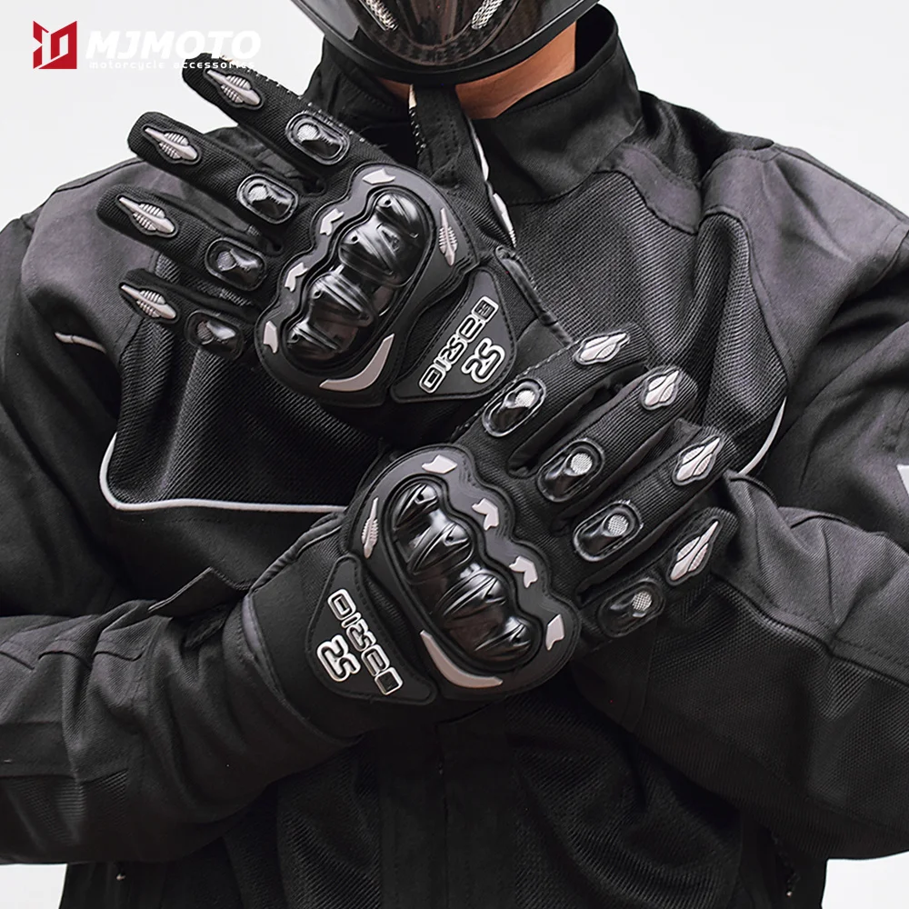 Ummer Atmungsaktive Vollfinger-Motorradhandschuhe, rutschfest – Bild 6
