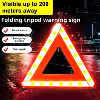Auto-Sicherheitswarntriangels, faltbar, reflektierend, Dreifuß-Warnschild, Notfall-Warnzeichen