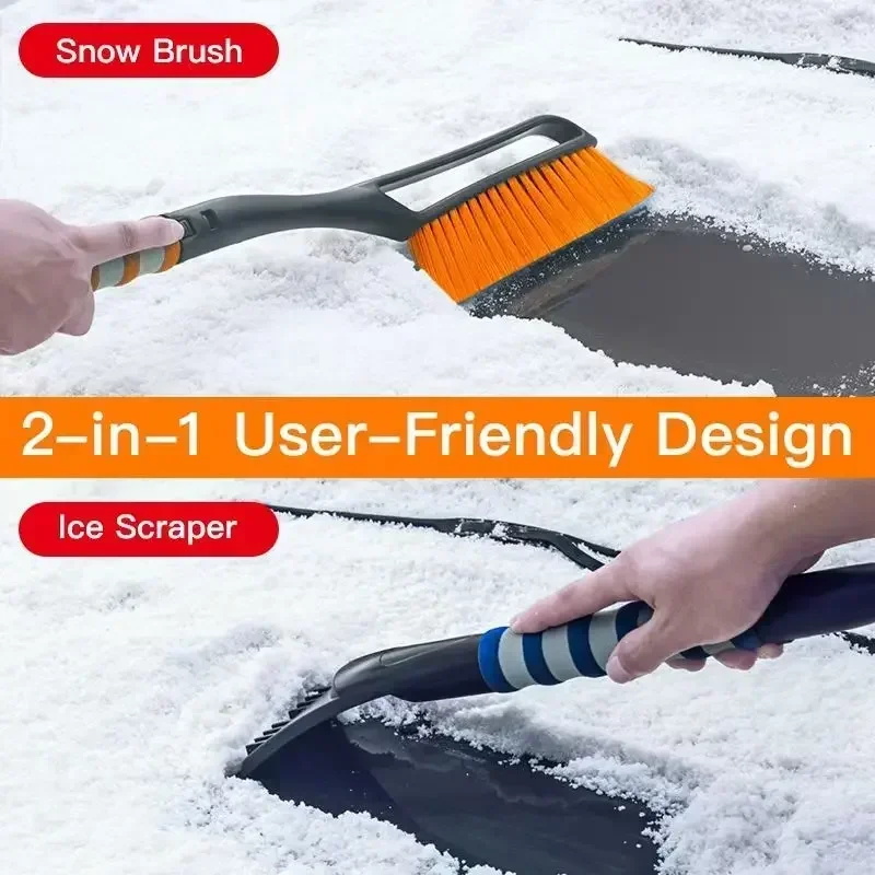 Schneebürste und Eiskratzer 2-in-1 mit abnehmbarem Schaufeldesign – Bild 4