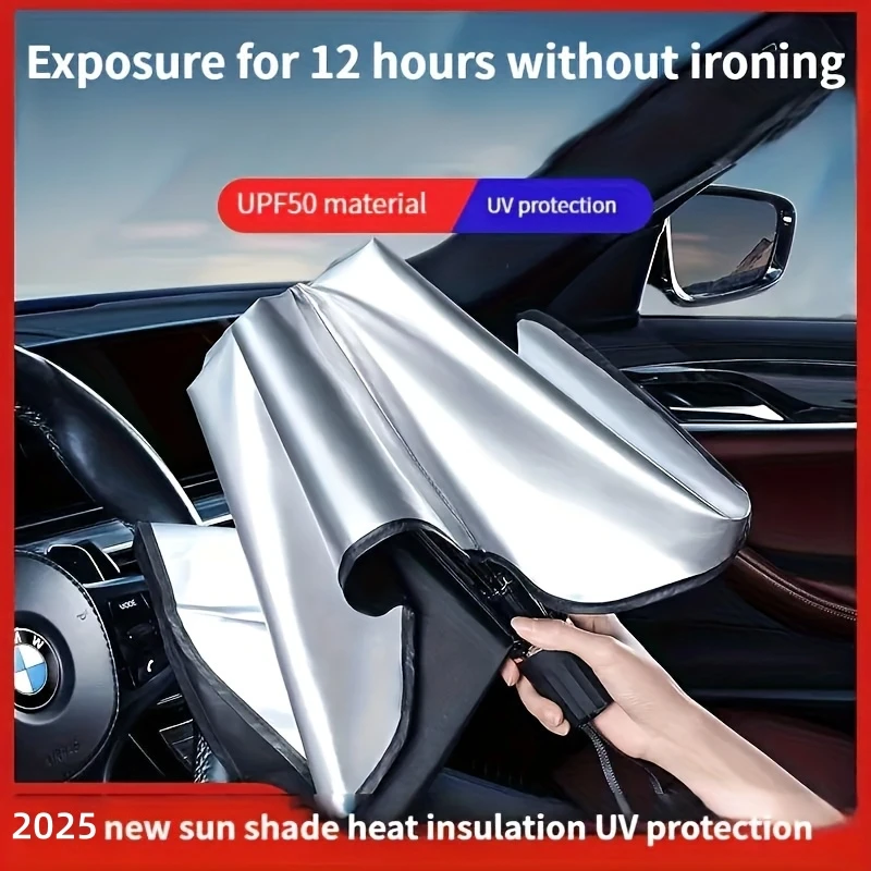 Auto-Sonnenschutz für die Frontscheibe (Schirmmodell) - Hohes – Bild 2