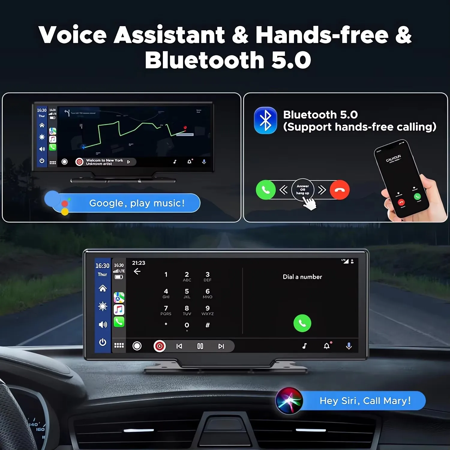 Dashcam 4K 3840*2160P Auto-DVR Carplay Android Auto GPS 5G WIFI Stream – Bild 4