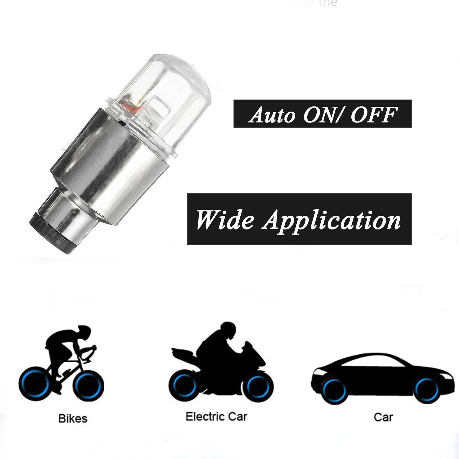 Auto Hub Umgebungs Licht Fahrrad LED Reifen Lichter Universal Auto – Bild 4