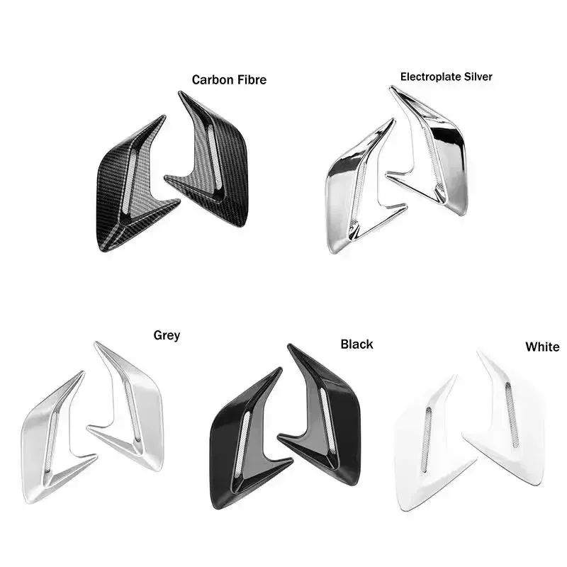 Carbon Faser Universal Auto Shark Kiemen Fender Seite Air Flow Outlet – Bild 5