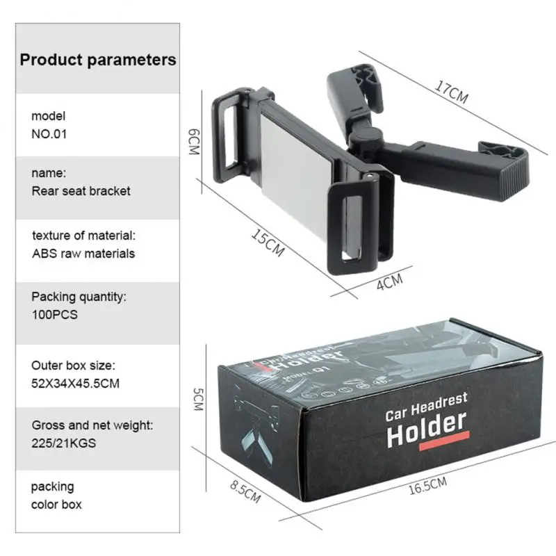 Auto Kopfstütze Tablet Halterung Halter Grad drehbar für iPad Stand – Bild 5