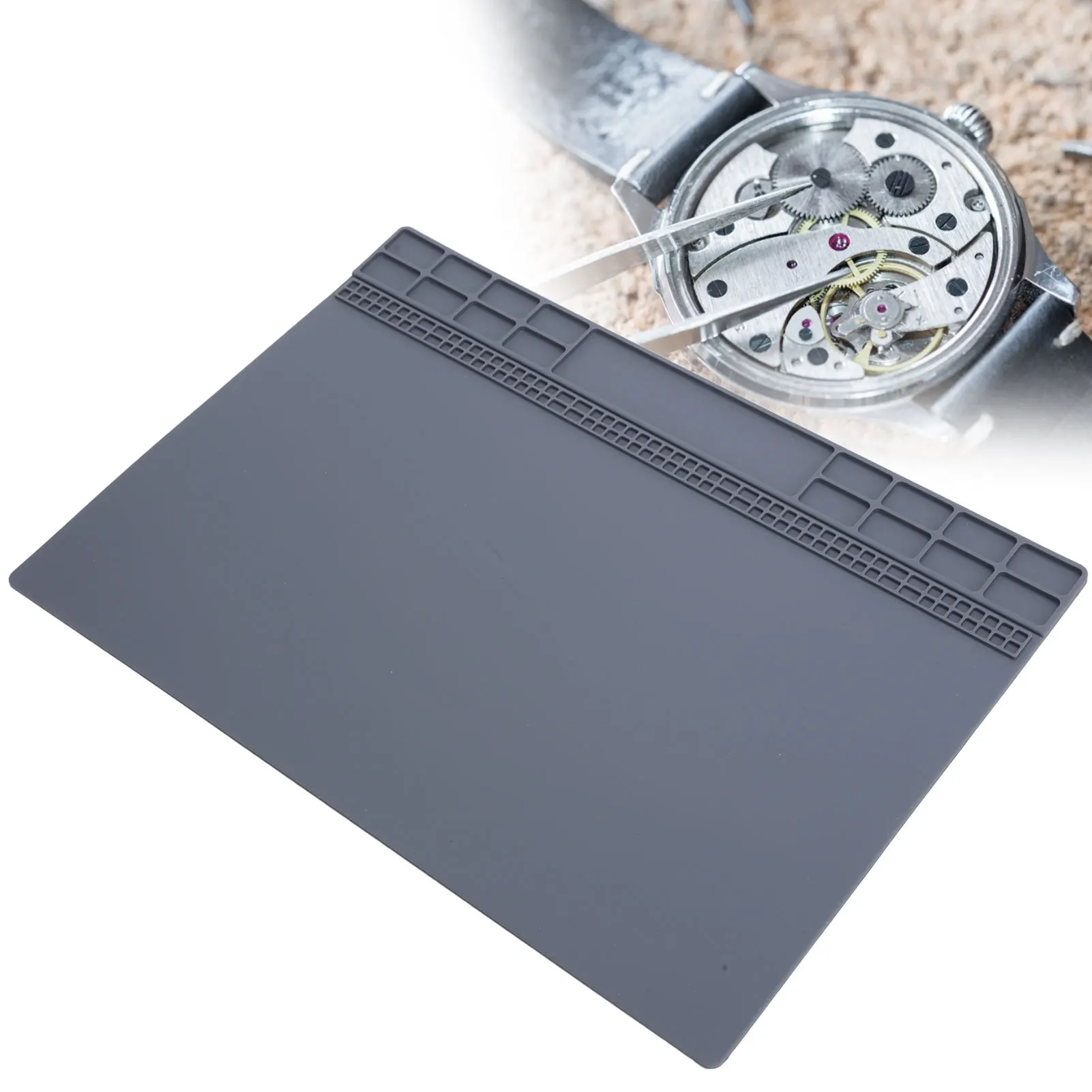 Gummi matte Uhr Reparatur Arbeits pad rutsch feste Uhr Reparatur Tisch – Bild 6
