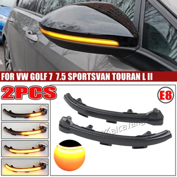 VW Volkswagen Golf 7 Jetta MK7 19 VII MK7 Golf 7,5 GTI R Touran LED Dynamische Blinker Seite Spiegel Anzeige